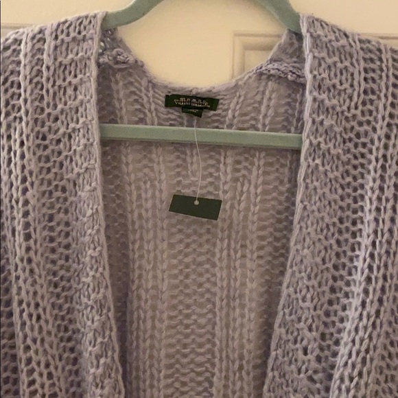 NWT AWESOME cardigan sweater in a lavender - Picture 2 of 5